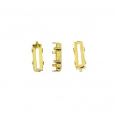 3013OS Rectangle Stones metal claw Settings